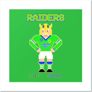 Canberra Raiders - 8 Bit Pixel Art - EST. 1982 Posters and Art